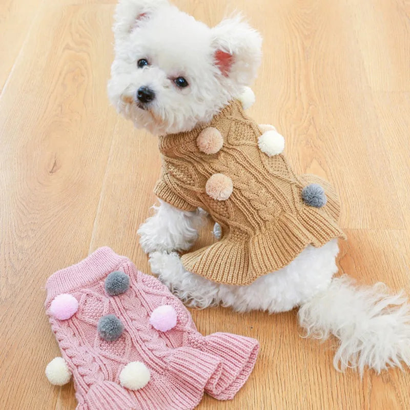 Sweet Pet Knit Sweater Dress