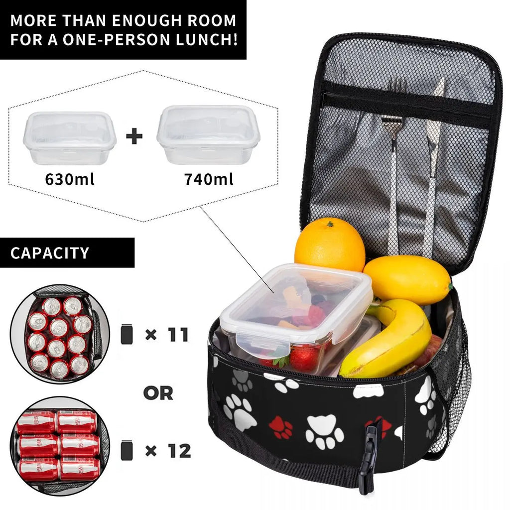 Cute Paw Insulated Lunch Bag by Love My Pet