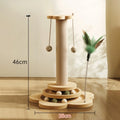 Solid Wood Cat Turntable Sisal Scratching Board by Love My Pet
