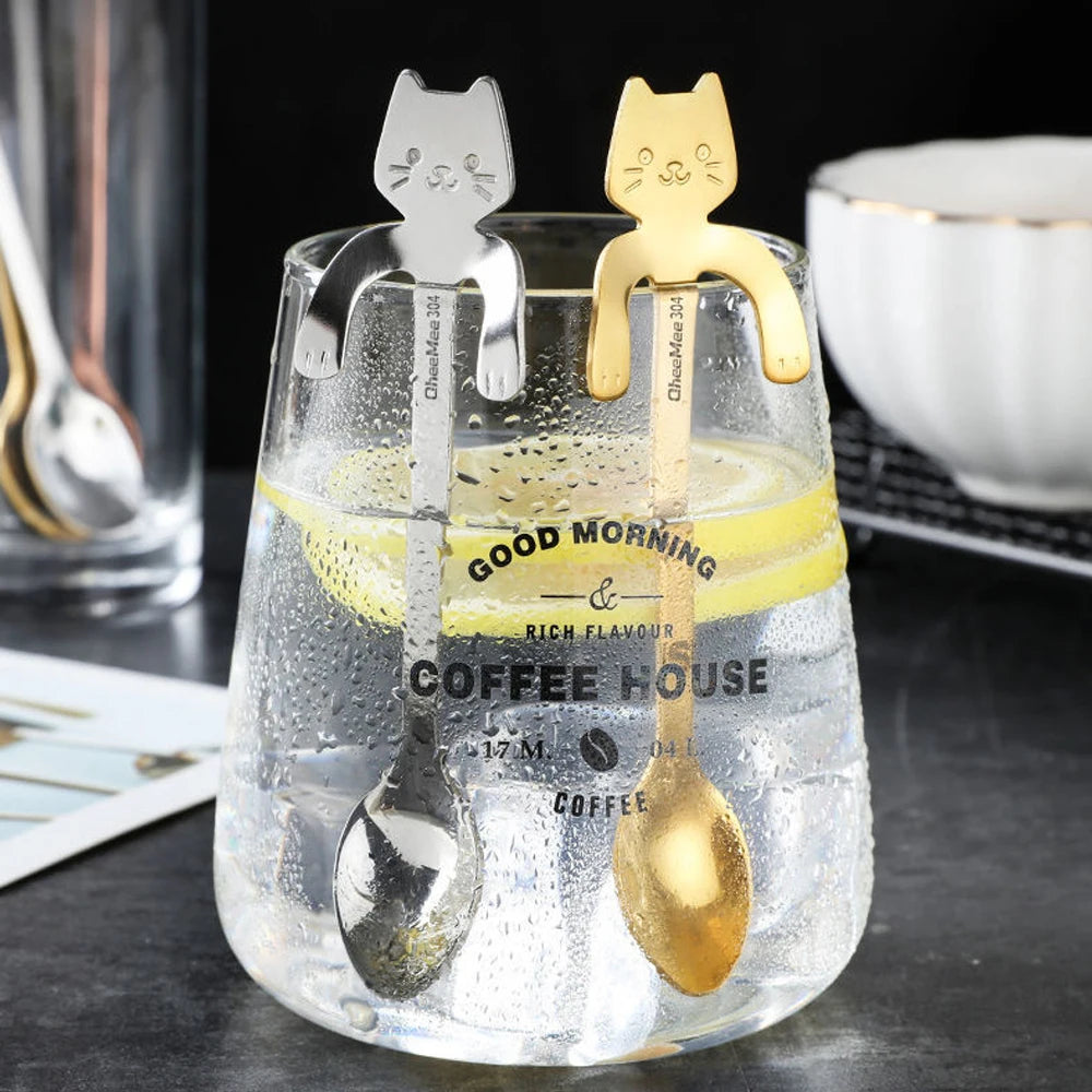 Stainless Steel Cat Coffee Spoon by Love My Pet