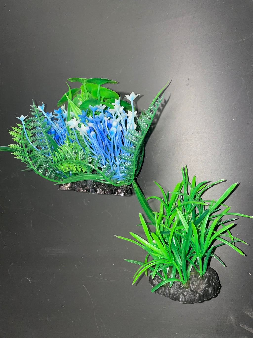 PREMIUM Small Artificial Aquarium Plants - Set of 2 - Aquatics Safe by Northeast Aquariums LLC