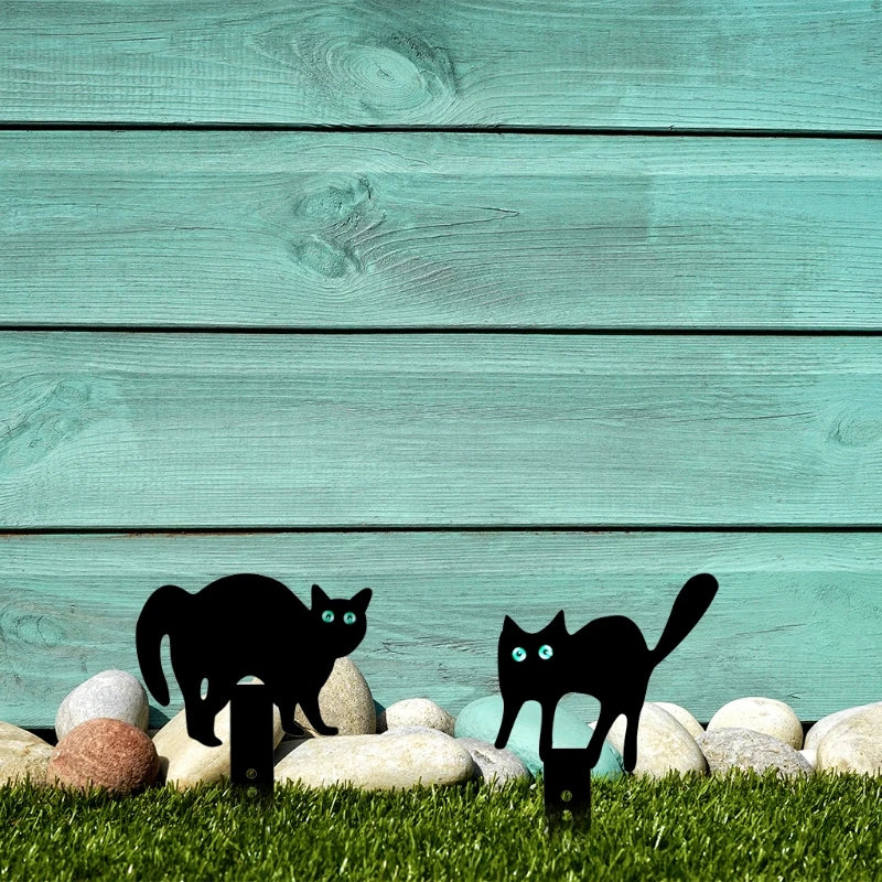 Cat Shaped Lawn Stakes Backyard Decoration by Love My Pet