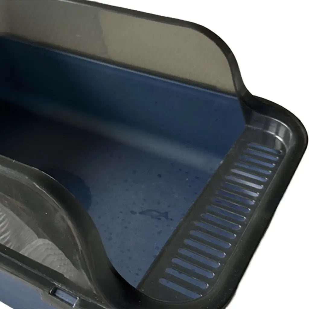 Cat Litter Pan And Anti Splashing Wall