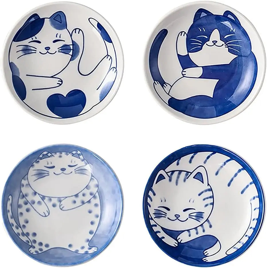 Cute Cat Ceramic Dessert, Sauce Dish by Love My Pet