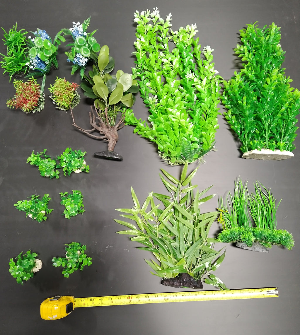 Premium Artificial Aquarium Plant Package for Fish Tank, REALISTIC by Northeast Aquariums LLC