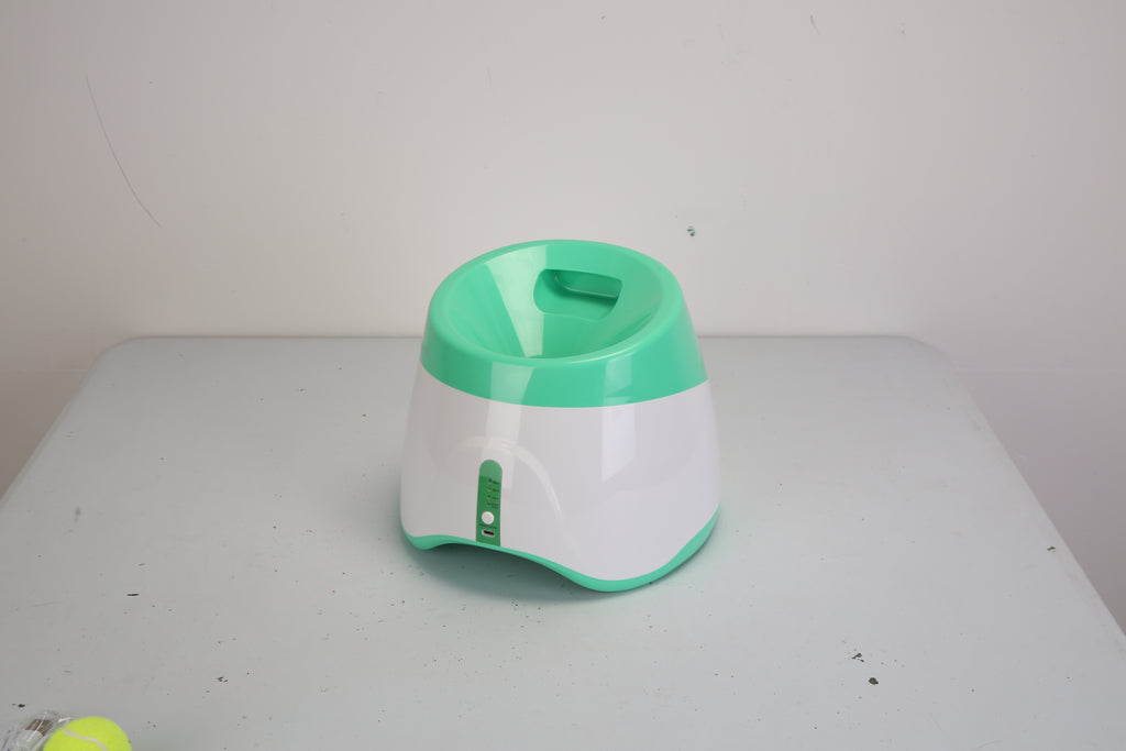 1Pc Automatic Dog Ball Launcher Included 6 Tennis Balls With 3 Adjustable Launch Distance by VetsPetStore