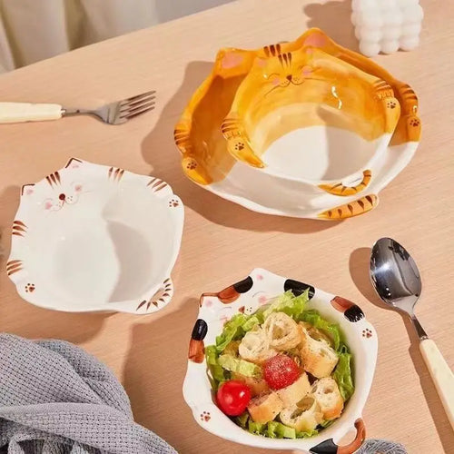 Adorable Cat-Themed Ceramic Bowl by Love My Pet