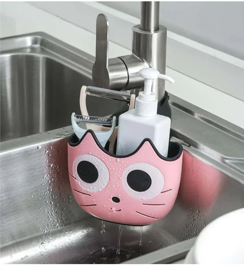 Cute Cat Shape Sink Shelf Soap Holder by Love My Pet
