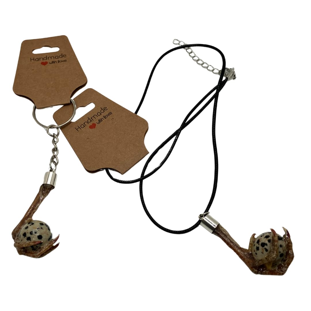 Quail Feet Necklace and Chain