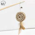 Wooden Handmade Cat Feather Toy by Love My Pet
