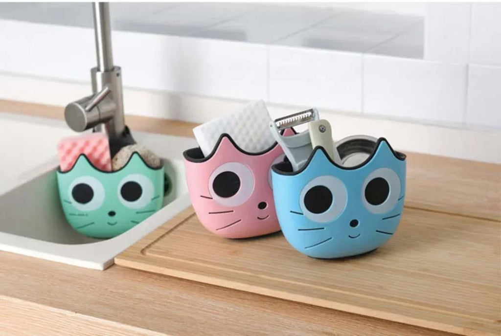 Cute Cat Shape Sink Shelf Soap Holder by Love My Pet