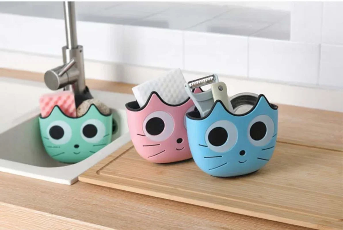 Cute Cat Shape Sink Shelf Soap Holder by Love My Pet