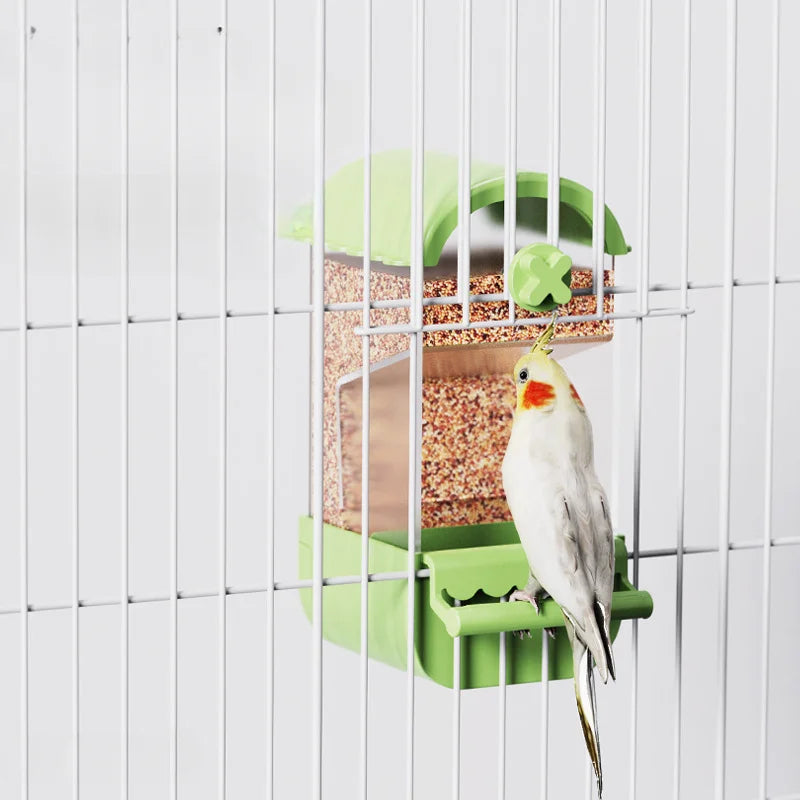 Automatic Bird Feeder Anti Spill And Splash Hanging Feeder by Love My Pet