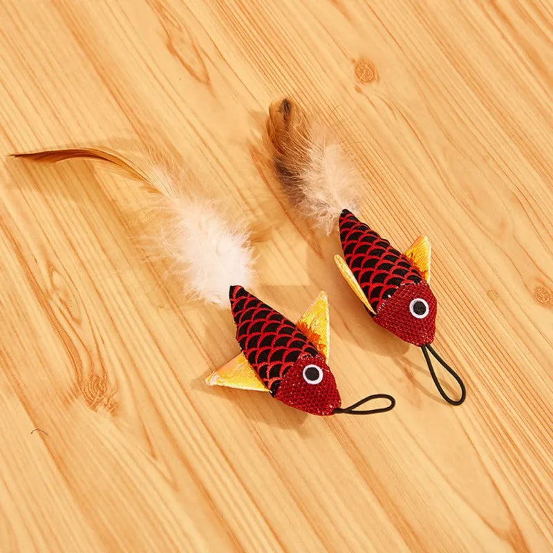 Telescopic Fishing Rod Cat Teaser Toys by Love My Pet