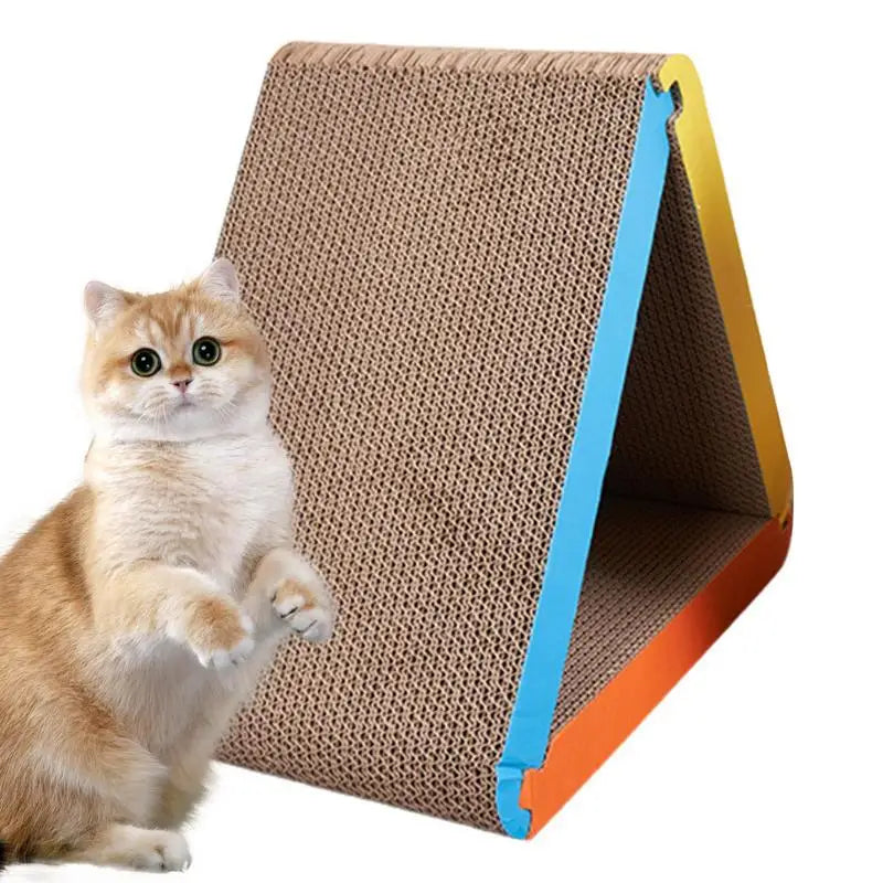 Cat Scratcher Foldable Triangle Cat Scratching Board 6 Usable Sides by Love My Pet