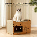 Fish Shape Cat Scratcher Sofa, With 2 Teaser Balls, Wood -Corrugated Scratcher by Love My Pet