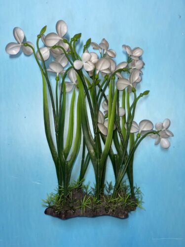 Artificial Aquarium Plant for Fish Tanks, LARGE aquarium plastic plant, 15" TALL by Northeast Aquariums LLC