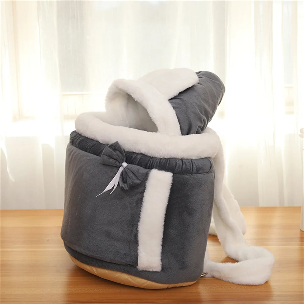 Pet Carrier Bag Plush Backpack by Love My Pet