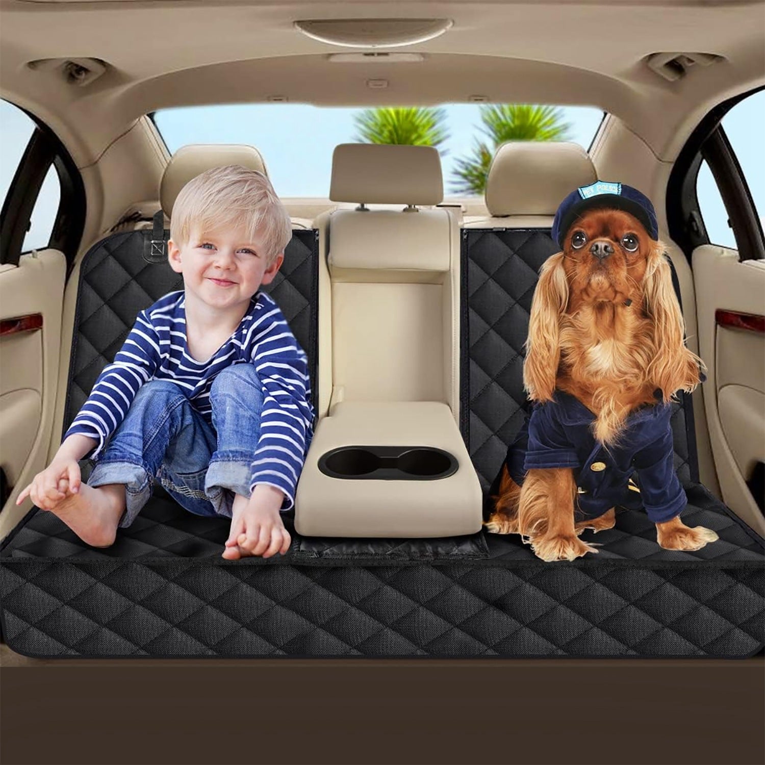 1Pc Dog Car Seat Cover Waterproof Scratchproof Pet Car Rear Protector Mat For Car Truck SUV by VetsPetStore