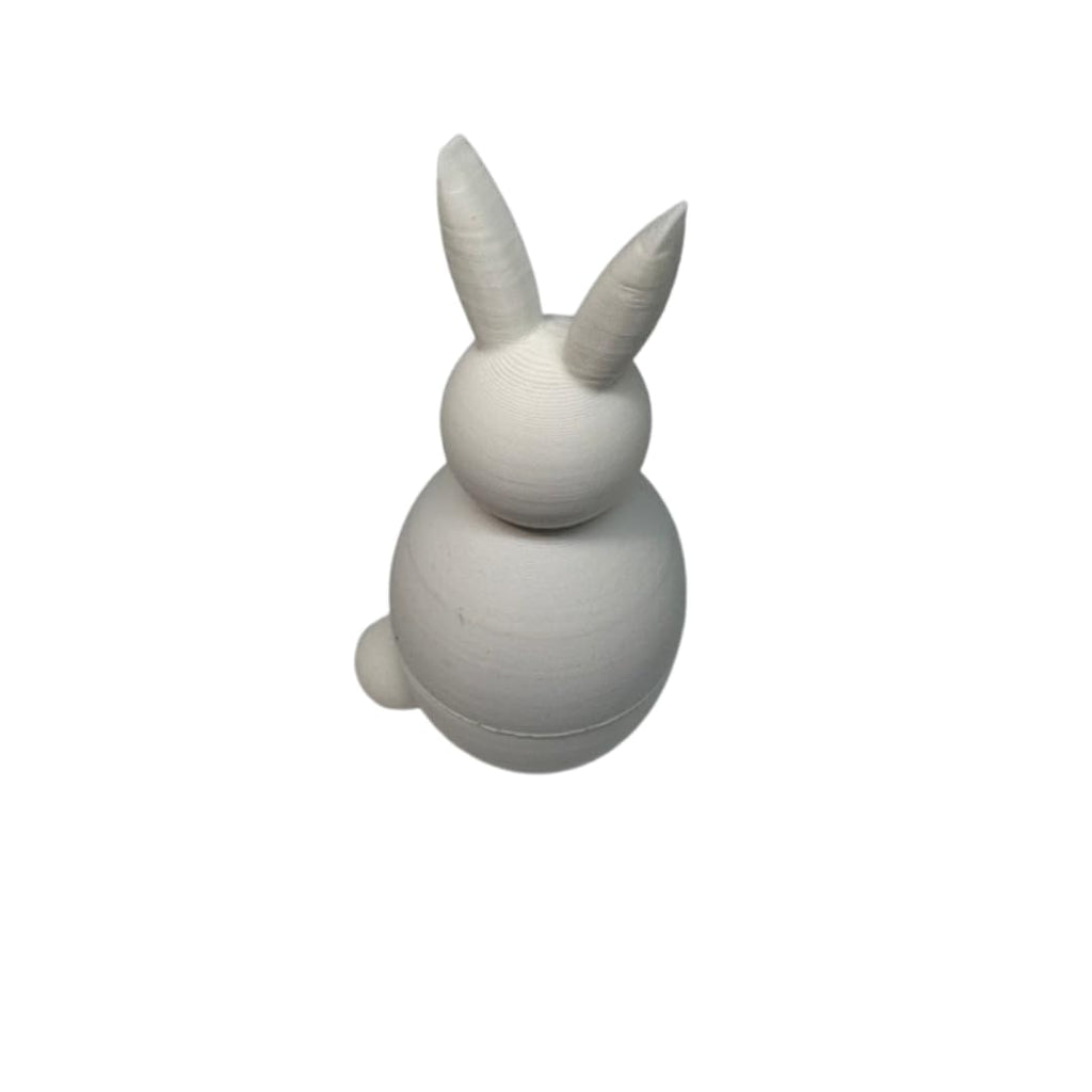 Quail Egg Cup Bunny Holder, White, DIY Paintable 2-Pack - Easter Decor Egg Holder for Spring Home Decor by Quailz.com by Undique LLC