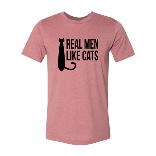 Real Men Like Cat T-Shirt by Furr Baby Gifts