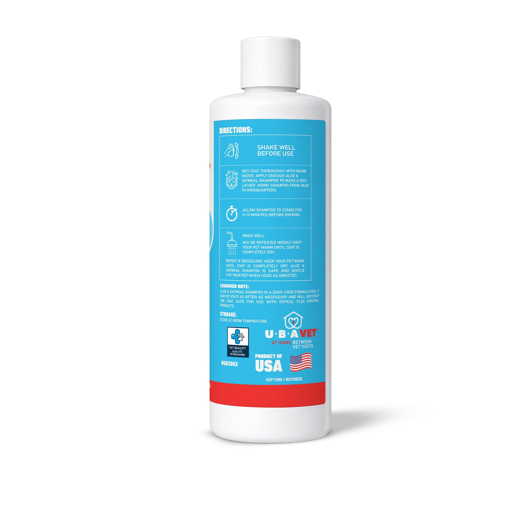 UBAVET Aloe & Oatmeal Conditioner for Dogs & Cats – Soothing Moisturizing Formula for Sensitive Skin (16.9 fl oz / 500ml) by American Pet Supplies