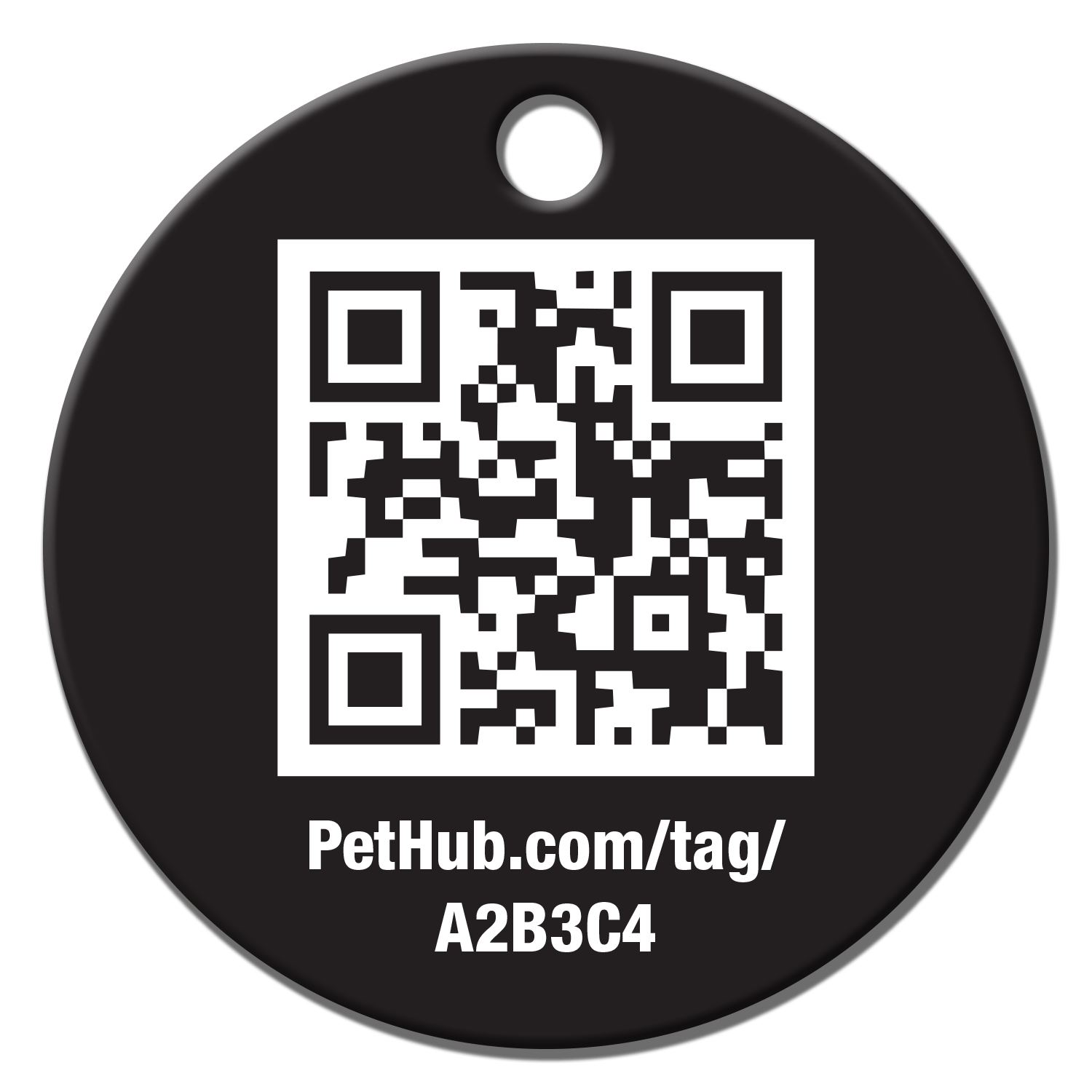PetHub QR Pet ID Tag – Classic Aluminum by PetHub