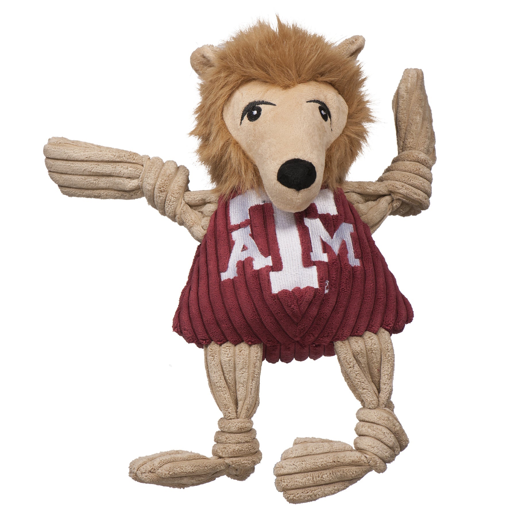 NCAA Texas A&M University, Reveille Knottie® Plush Dog Toy by HuggleHounds