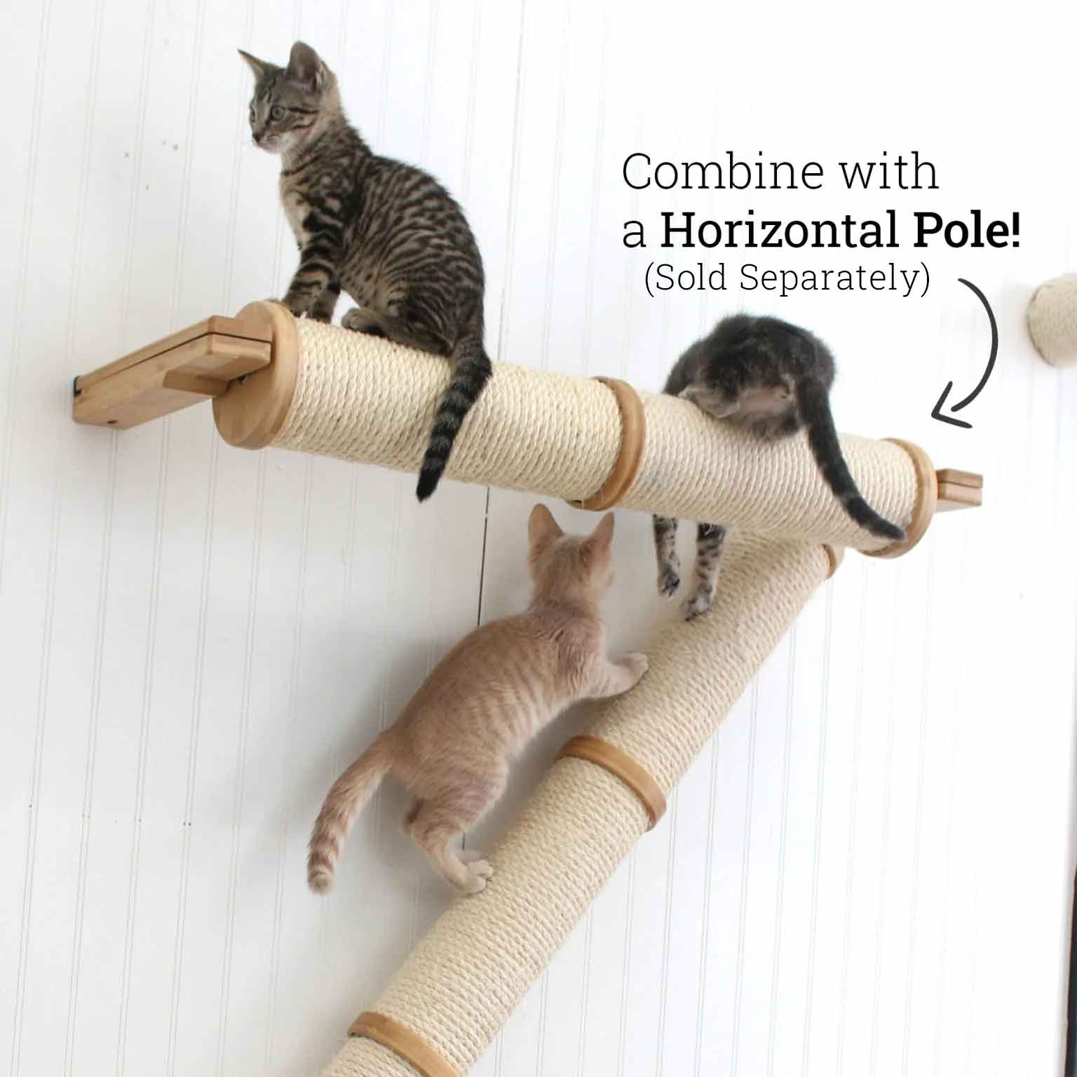 Slanted Cat Scratcher for Wall