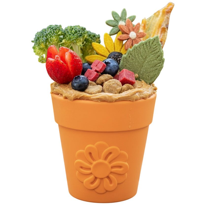 Large Flower Pot eCup Dog Treat Dispenser | Durable USA-Made Enrichment Toy | SodaPup by SodaPup/True Dogs, LLC