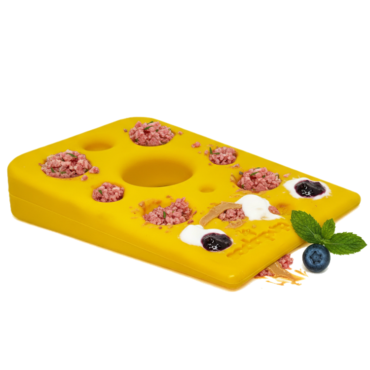 Swiss Cheese Wedge Nylon Dog Chew Toy for Aggressive Chewers | SodaPup by SodaPup/True Dogs, LLC