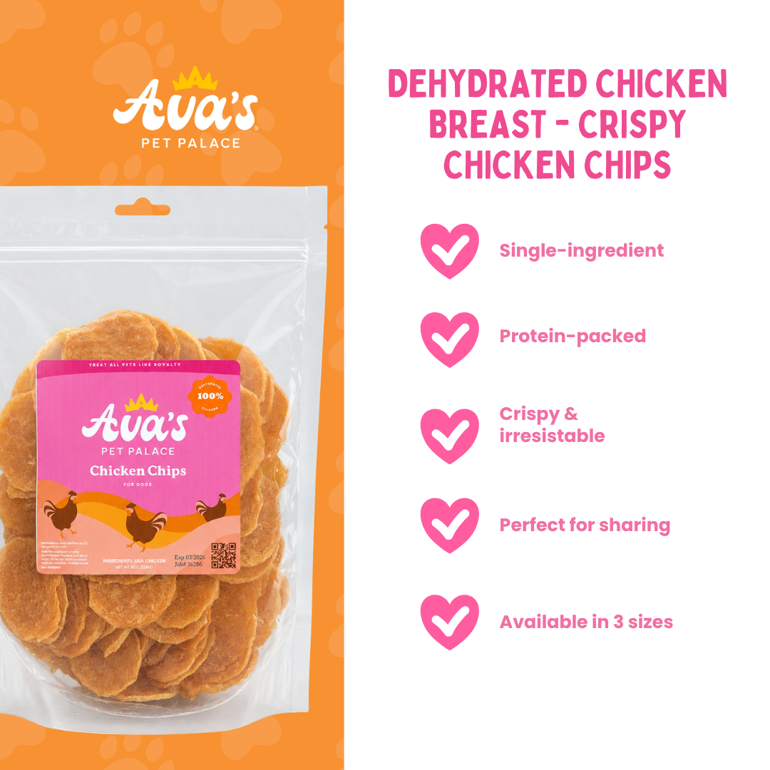 Crispy Dog Treats - Chicken Chips by Ava's Pet Palace