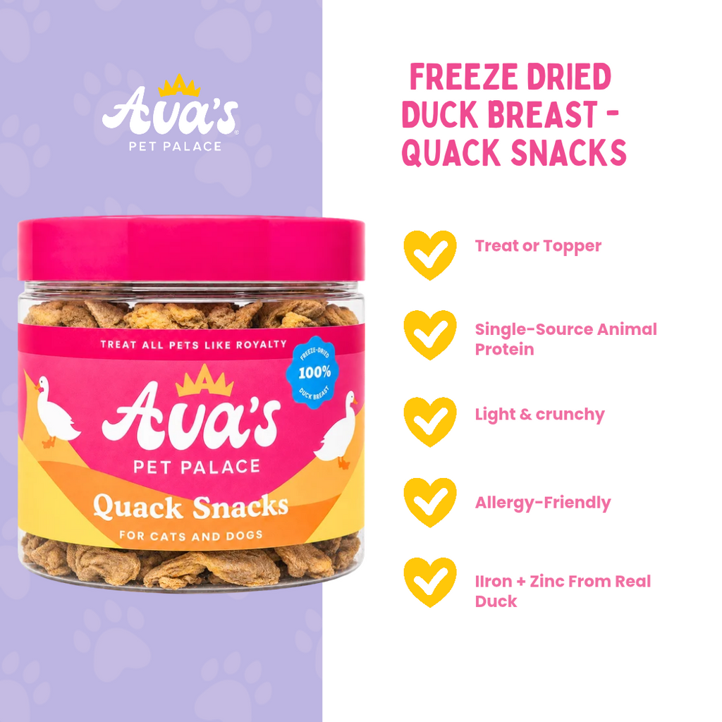 Freeze Dried Duck Breast - Quack Snacks by Ava's Pet Palace