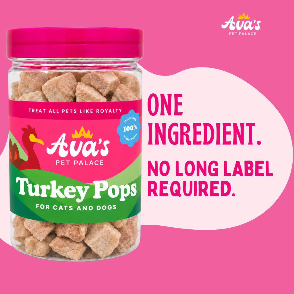 Freeze Dried Turkey Breast - Turkey Pops by Ava's Pet Palace