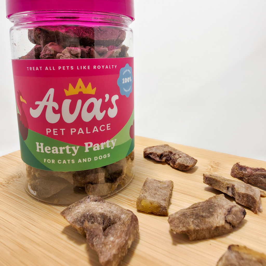 Freeze Dried Turkey Hearts by Ava's Pet Palace