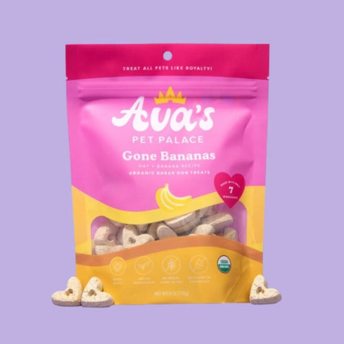 Ava's Pet Palace Organic Oven Baked Dog Treats - Gone Bananas (6 oz) / 2-Pack by American Pet Supplies