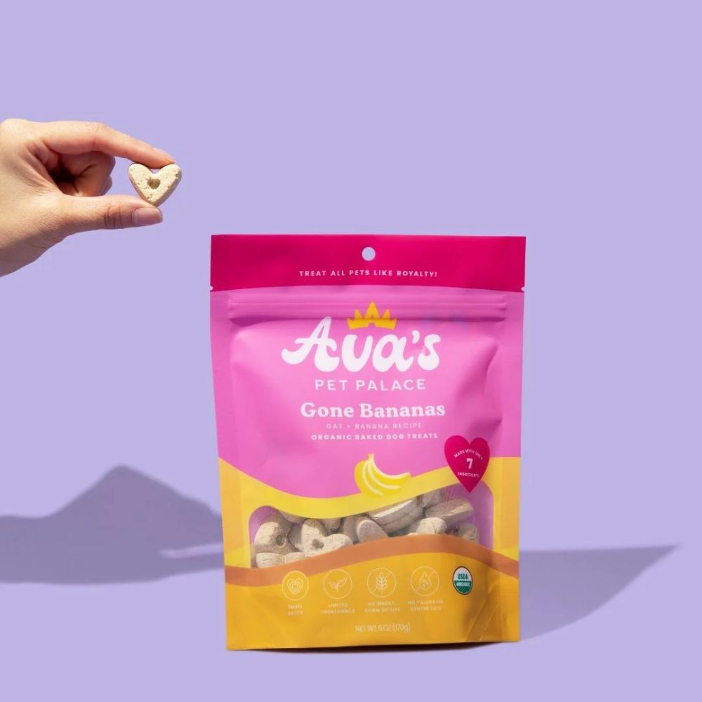 Ava's Pet Palace Organic Oven Baked Dog Treats - Gone Bananas (6 oz) / 2-Pack by American Pet Supplies