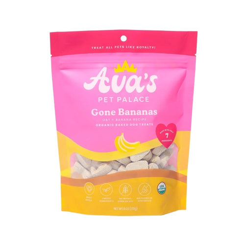 Ava's Pet Palace Organic Oven Baked Dog Treats - Gone Bananas (6 oz) / 2-Pack by American Pet Supplies