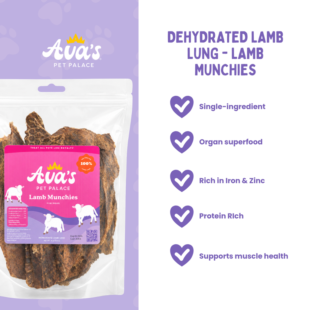 Lamb Dog Treats - Lamb Munchies by Ava's Pet Palace