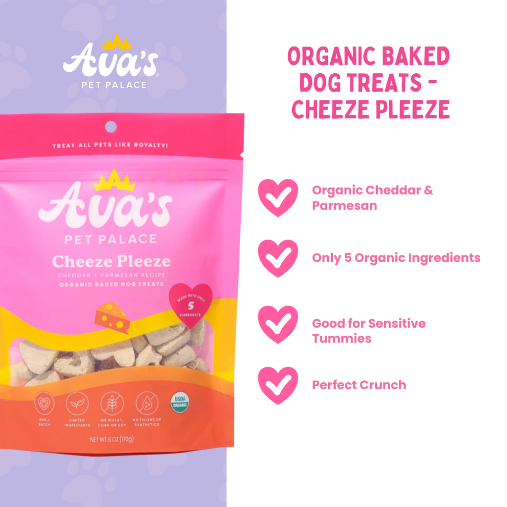 Organic Baked Dog Treats - Cheeze Pleeze by Ava's Pet Palace