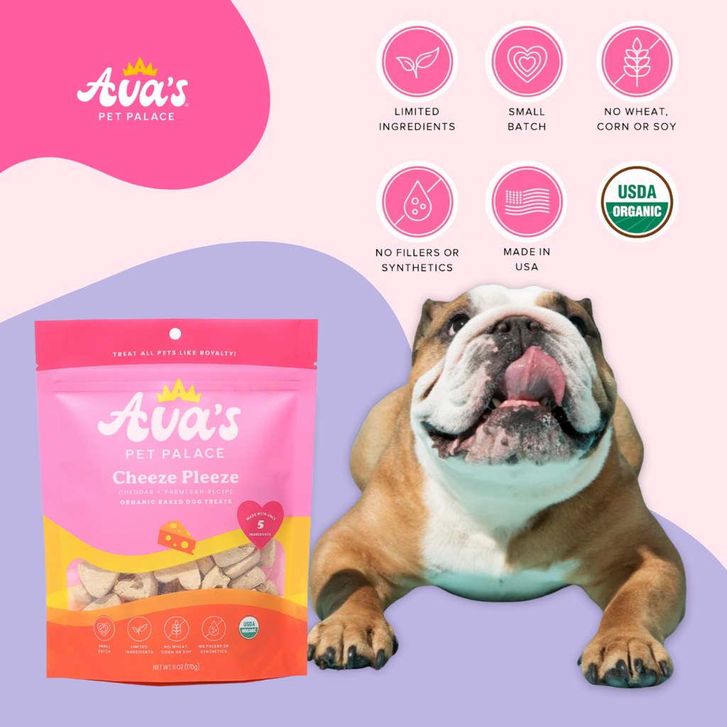 Organic Baked Dog Treats - Cheeze Pleeze by Ava's Pet Palace