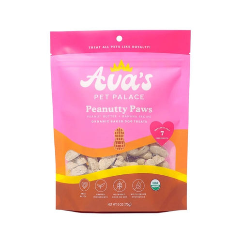 Ava's Pet Palace Organic Oven Baked Dog Treats - Peanutty Paws (6 oz) / 2-Pack by American Pet Supplies