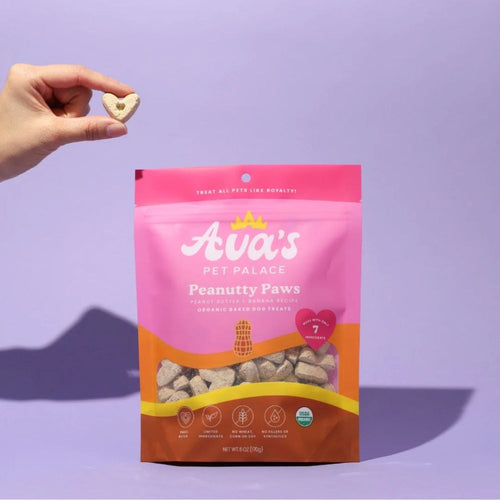 Ava's Pet Palace Organic Oven Baked Dog Treats - Peanutty Paws (6 oz) / 2-Pack by American Pet Supplies