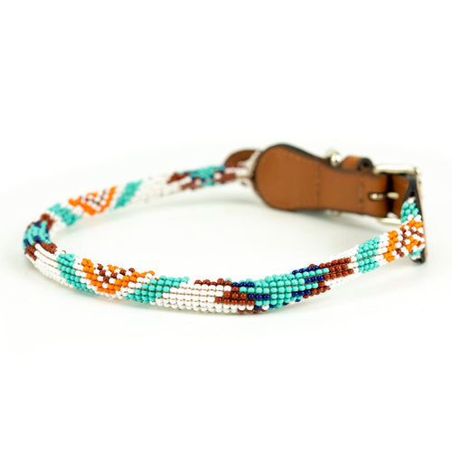 Aztec Sambboho dog collar (rolled) by Sambboho