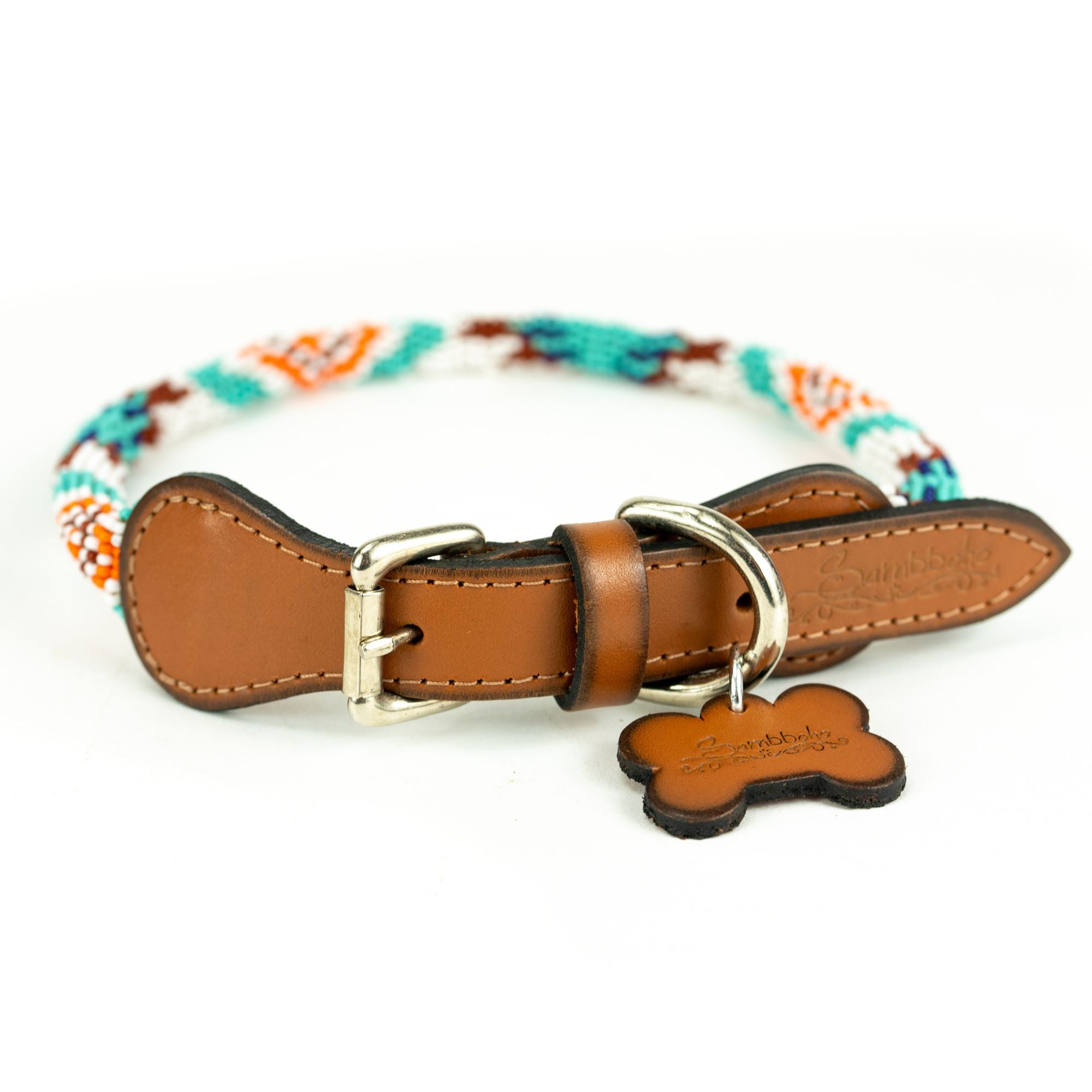 Aztec Sambboho dog collar (rolled) by Sambboho