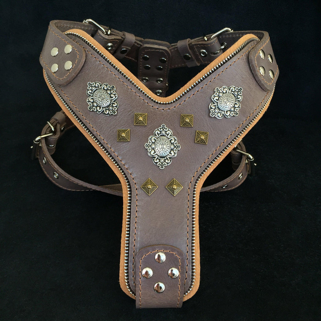The "Aztec" Grey Harness by Bestia Dog Gear