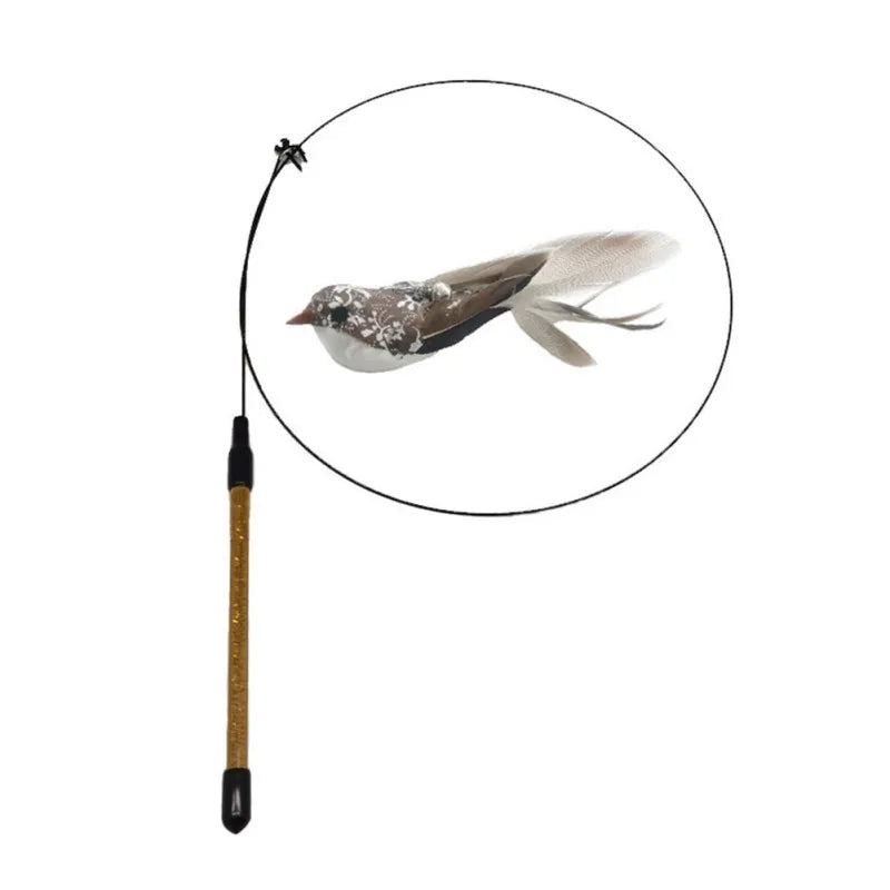 Interactive Cat Toy Feather Bird with Multiple Options by Love My Pet