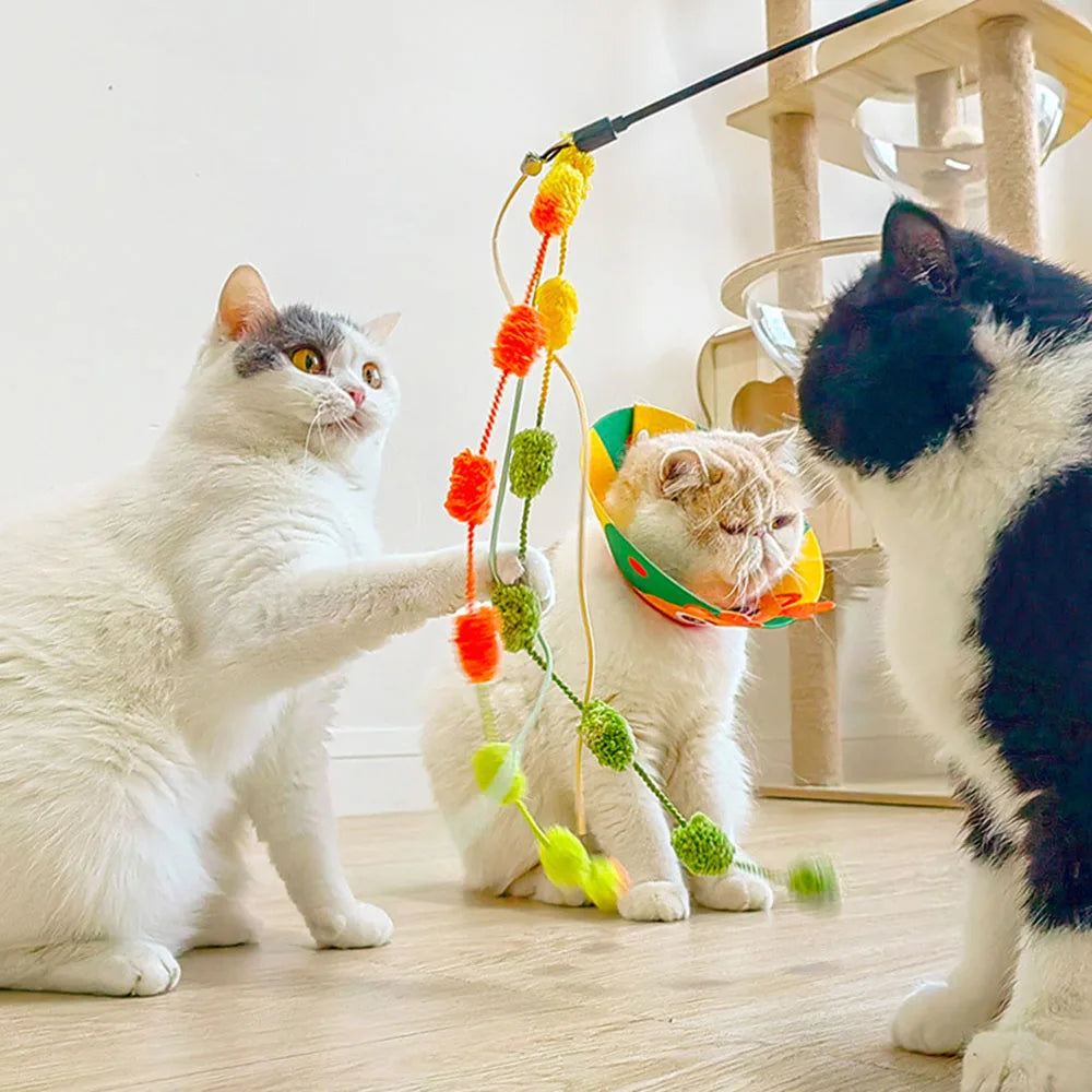 Cat Tickling play Stick