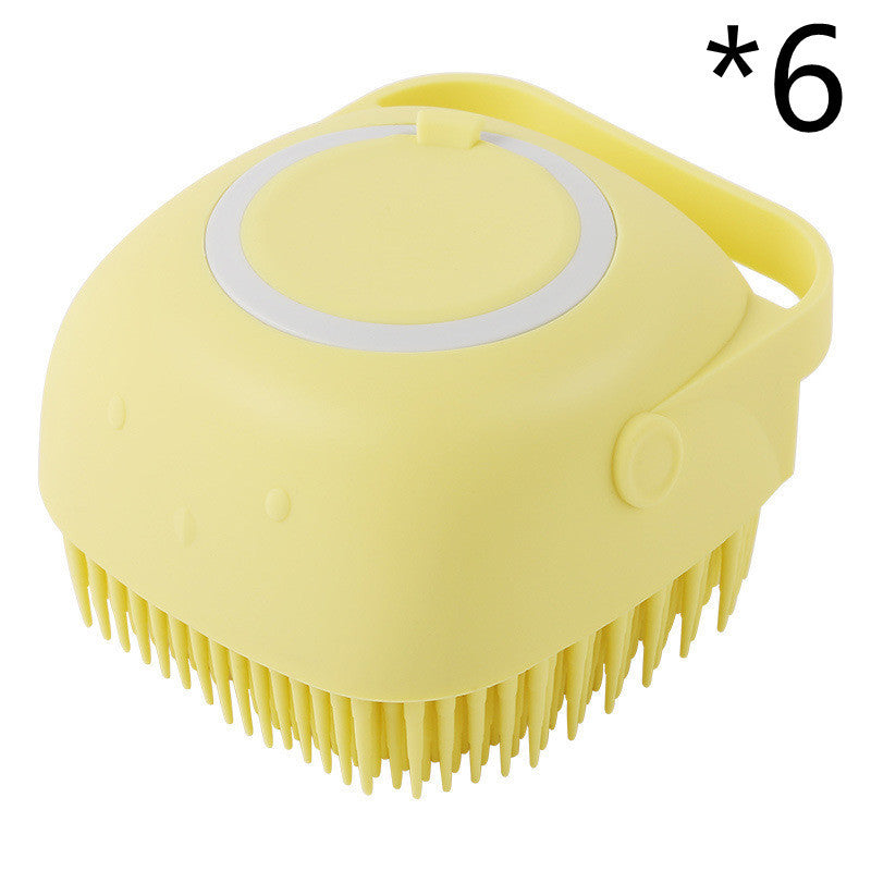 Silicone Dog Bath Massage Grooming Brush by Amazing Pet Bargains