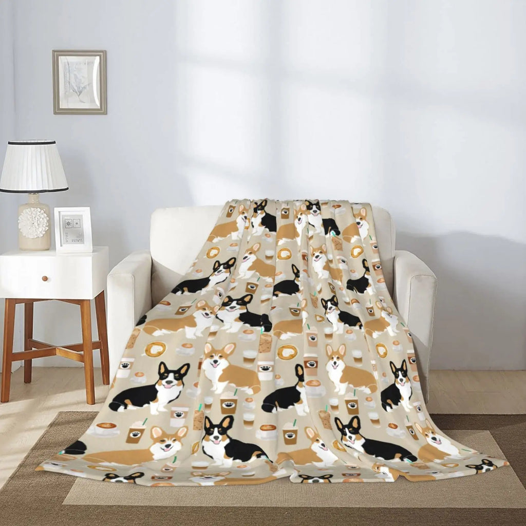 Soft Plush Flannel Blanket for Couch or Bed by Love My Pet